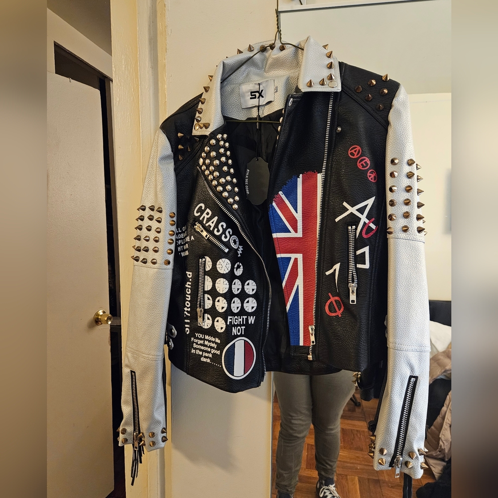 Faux leather jacket